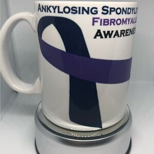 Awareness Mug Fibromyalgia & Ankylosing Spondylitis  Ribbon